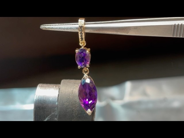 From a Swiss Gold Bar to Jewelry Architecture: Creating a Pendant with Brazilian Amethysts