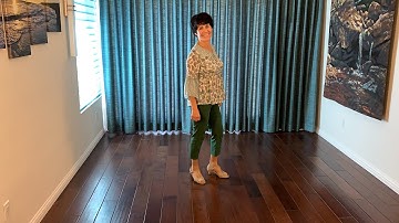 I Wanna line dance demonstration and tutorial by Stephie