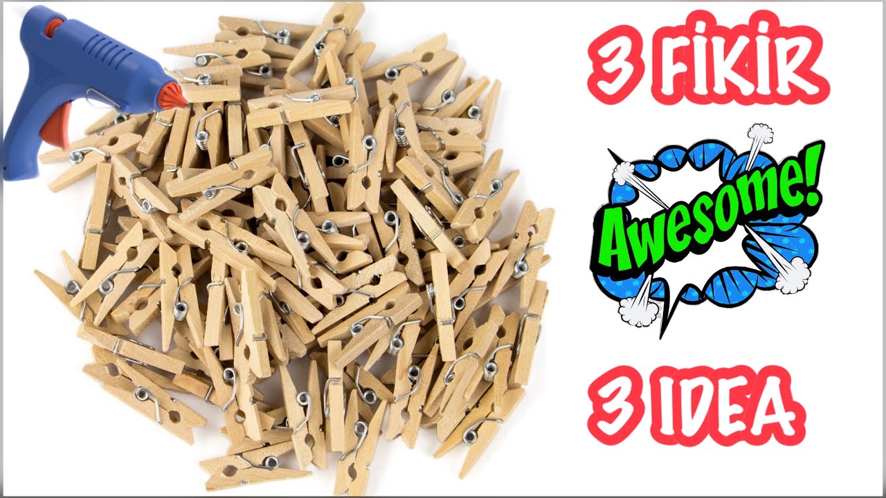 Потрясающие 3 идеи с деревянными прищепками | Сделай сам
