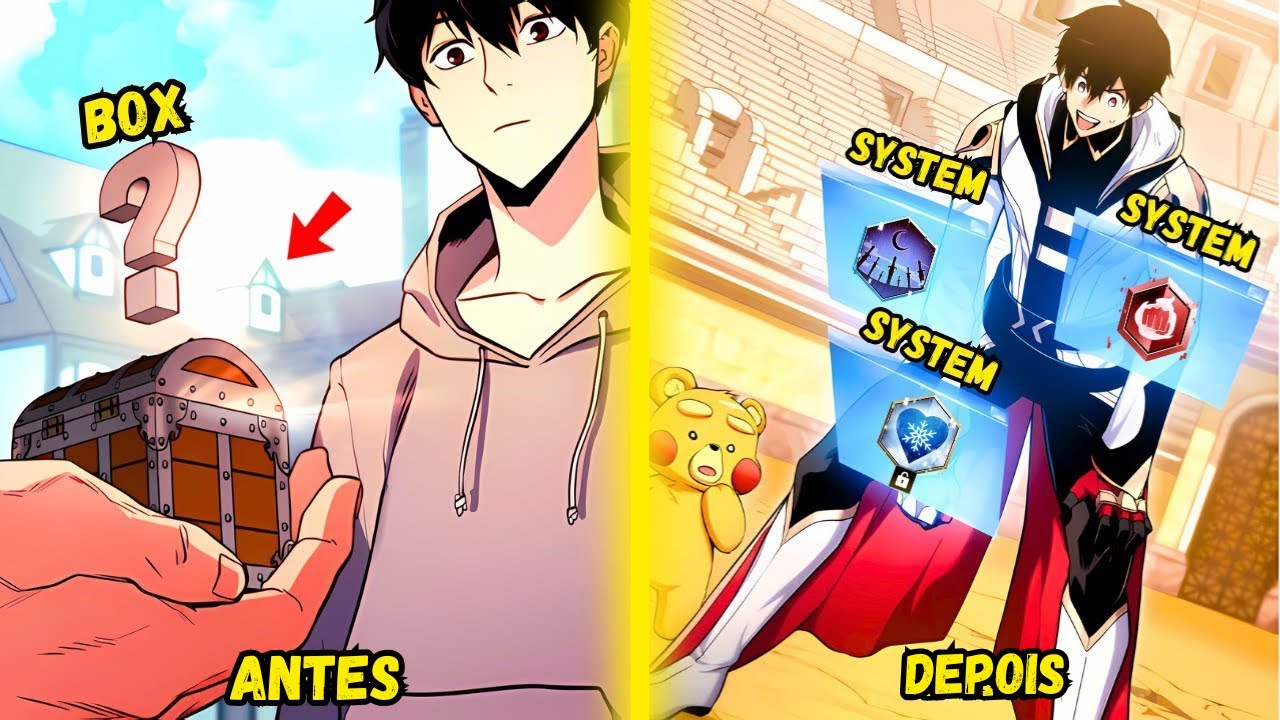 Ele abriu uma caixa aleatória e recebeu 3 sistemas lendários cada um com o poder de classificação SS