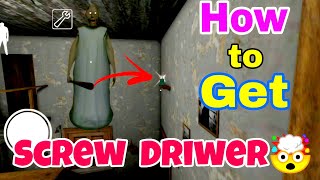 HOW TO GET SCREW DRIWER🤯💥|| GRANNY CHAPTER 1 || The Agent Shan ||