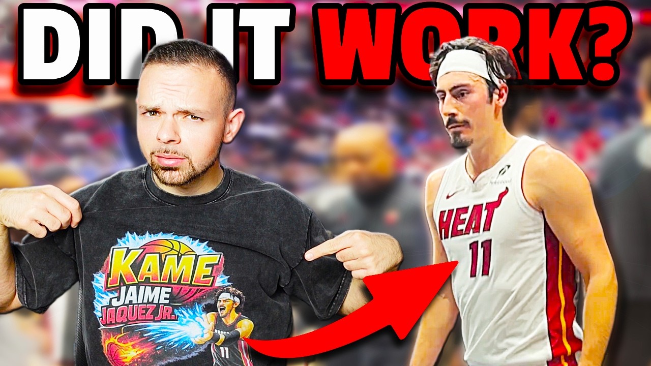 Я лично прилетел, чтобы доставить эту футболку, изготовленную на заказ, Хайме Хакесу-младшему…