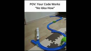 POV: Your Code Works, But You Have No Idea Why #shorts #coding #codingmemes #programmerhumor