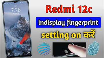 Redmi 12c display fingerprint lock | Redmi 12c me display fingerprint lock kaise lagaye