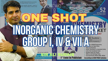 Inorganic Chemistry: Lec 2 Group I & II Elements, Properties, Reactions | Sir Ali Sudais -ACA Online