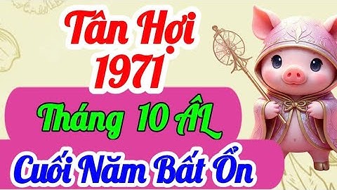 Luận Giải Tân Hợi 1971 NGUY HIỂM QUÁ ĐÁNG SỢ ! Bản Mệnh Đối Mặt nhiều CÚ SỐC LỚN Trong Tháng 10 ÂL