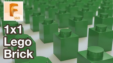 Model a 1x1 Lego Brick in Fusion 360 Tutorial