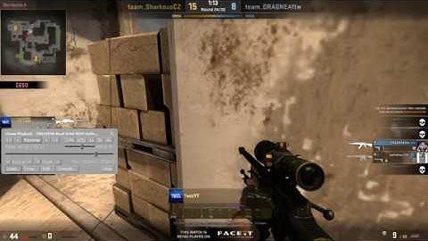 Crazy CSGO Cross Map NoScope with insane reaction!