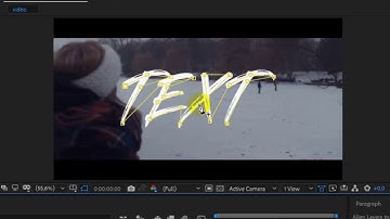 Write On Brush Stroke Text Effect (Wonderfull Destinations - After Effects Tutorial)