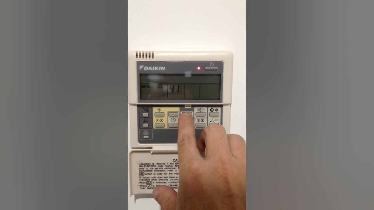 Recherche températures fonctionnements par BRC1D52 DAIKIN YouTube