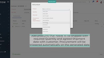 Customer Sales Contract  by Sparrow ERP