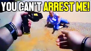 Fearless Grandma REFUSES To Be Arrested!