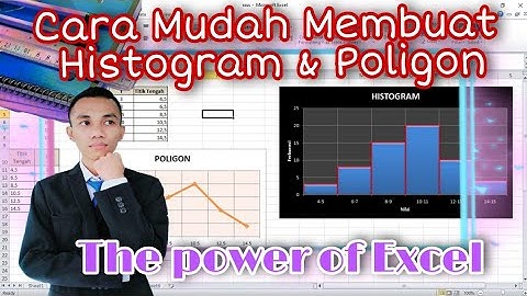Cara Mudah Membuat Histogram Dan Poligon. Statistika .membuat histogram dan poligon di excel