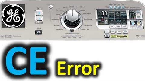 CE Error Code SOLVED!!! GE Top Load Washer Washing Machine