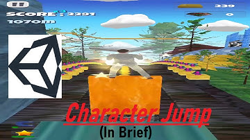 Unity  - How to Jump Player | C # Scripting Character Movement | Rigidbody Physics | In Brief