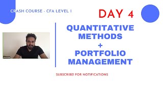 CFA Level I  Complete CRASH COURSE  Quant + PM