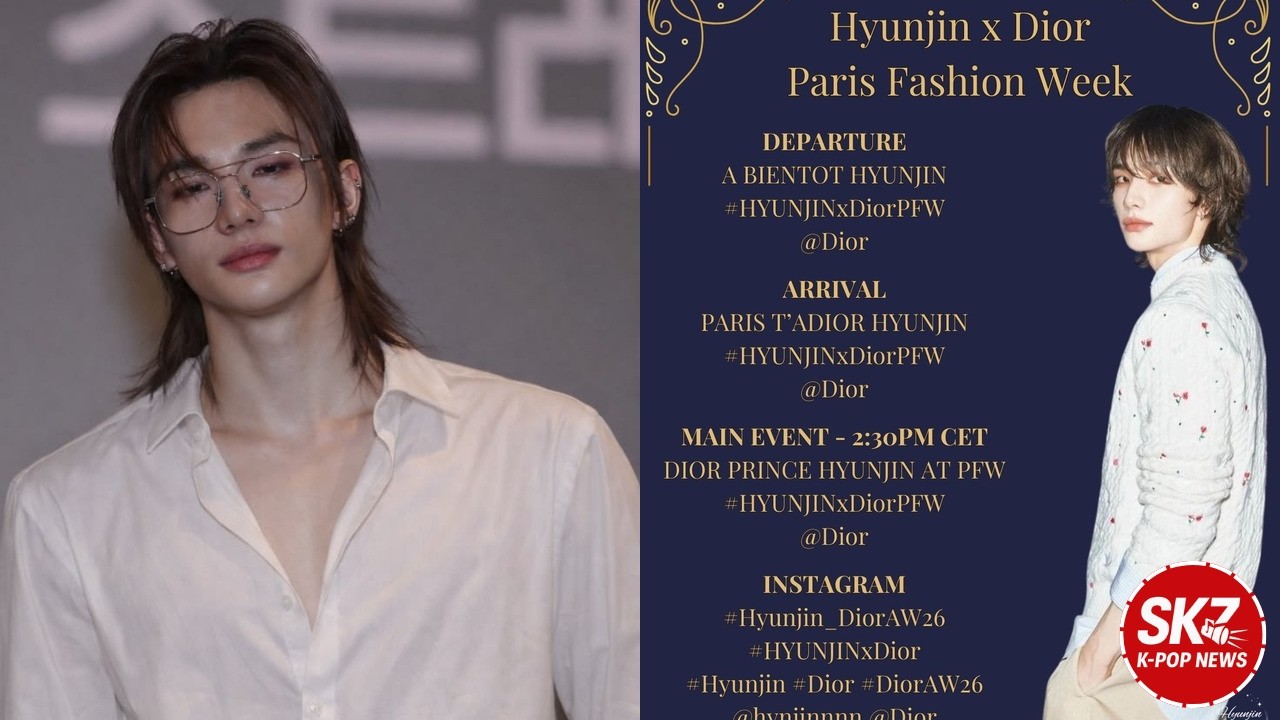 CONFIRMED! Hyunjin Attending Dior Women’s AW26 at Paris Fashion Week — Ready to Steal the Show!