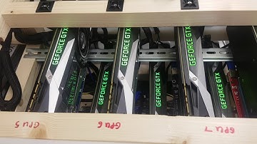 ETH MINING RIGS - 8 1080TI & 6 1050TI