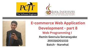 Program homepage including session management and product listing - Web Programming 1 - part 8