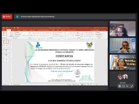 Presentación virtual del libro 