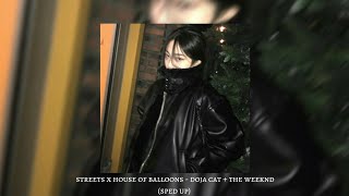 streets x house of balloons - doja cat + the weeknd (sped up) Resimi