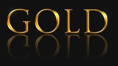 Gouden tekst maken in Adobe Photoshop