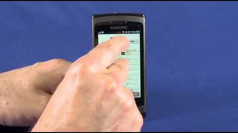 Samsung Wave S8500 video review