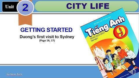 Tieng Anh 9 - Unit 2 -  Lesson 1: GETTING STARTED - Vo Ngoc Bich