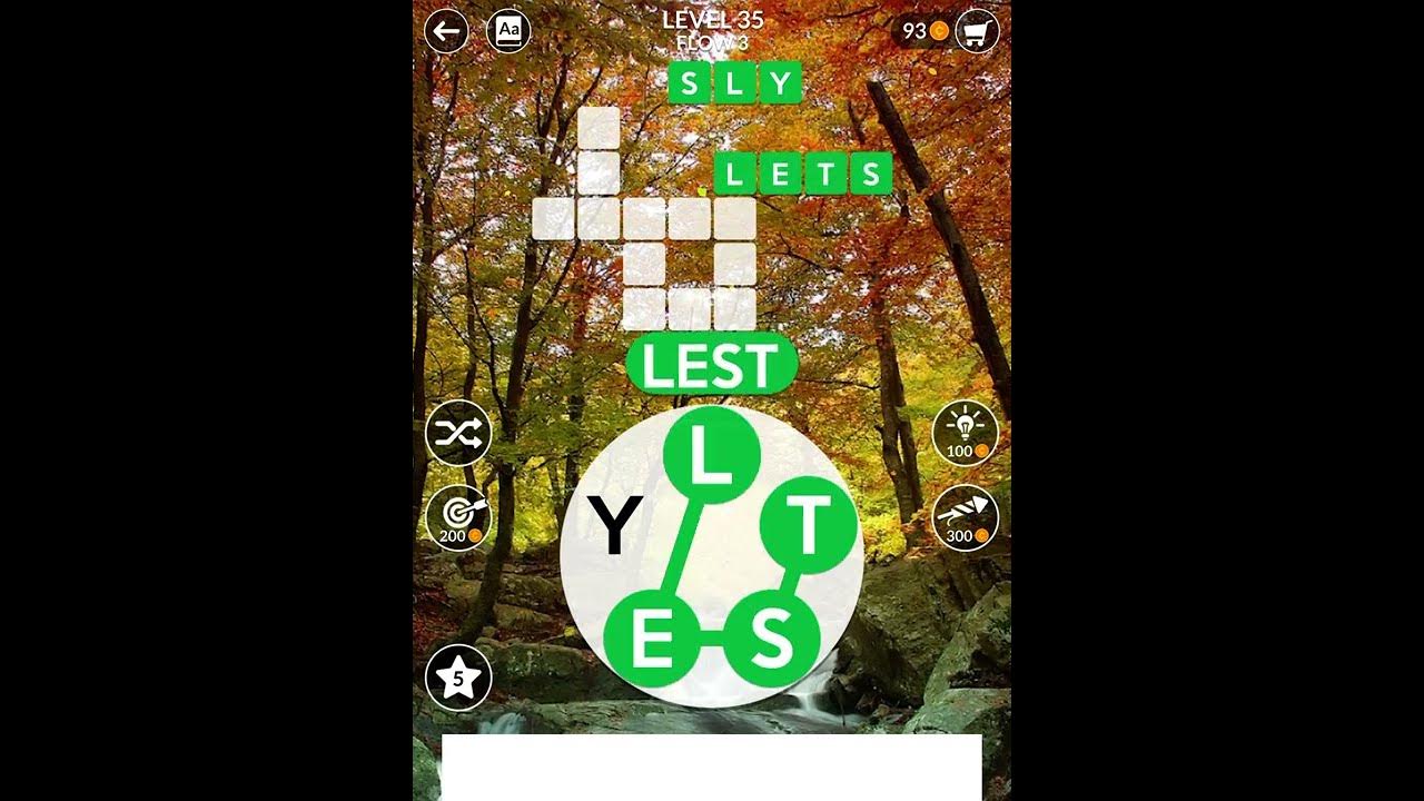 Wordscapes Level 35 Flow 3 - YouTube