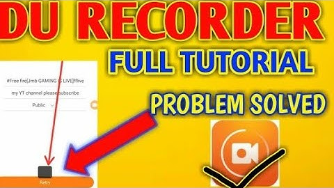 HOW TO DO LIVE STREAM WITH DU RECORDER | HOW TO DO LIVE STREAMING ON YOU TUBE | HOW TO DO LIVE STREA