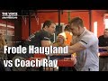 Frode Veim Haugland vs Coach Ray Arm Wrestling Practice