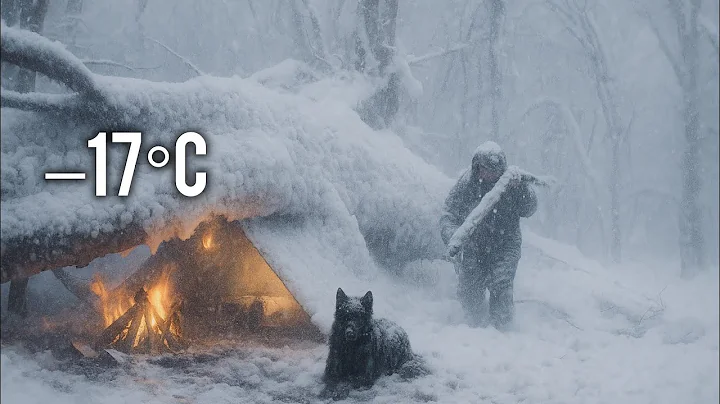 Extreme Winter Survival at –17°C | Trapped in a Heavy Snowstorm Under a Fallen Tree & Bushcraft Fire thumbnail