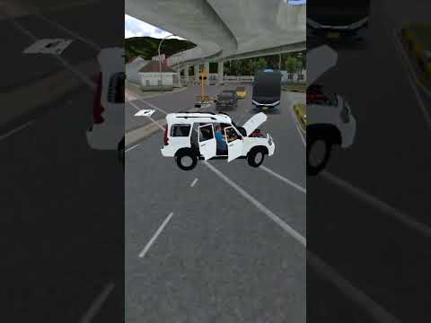 mahindra scorpio old model vs train /\ bus simulator indonesia /\ #shortvideo #shorts