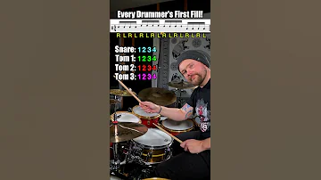 The First Fill Every Drummer Learns Easy Beginner Drum Lesson 