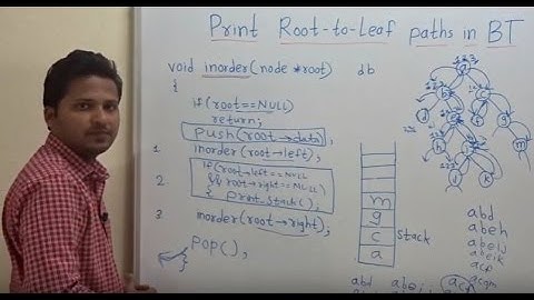 Print all ROOT to LEAF paths in a binary tree