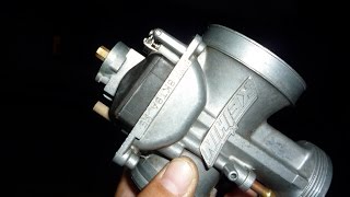 How to adjust float height on a dirt bike carburetor  Keihin PWK 38