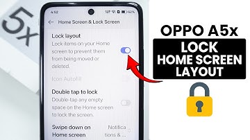 How to Lock Home Screen Layout in Oppo A5x - Homescreen Layout Setting