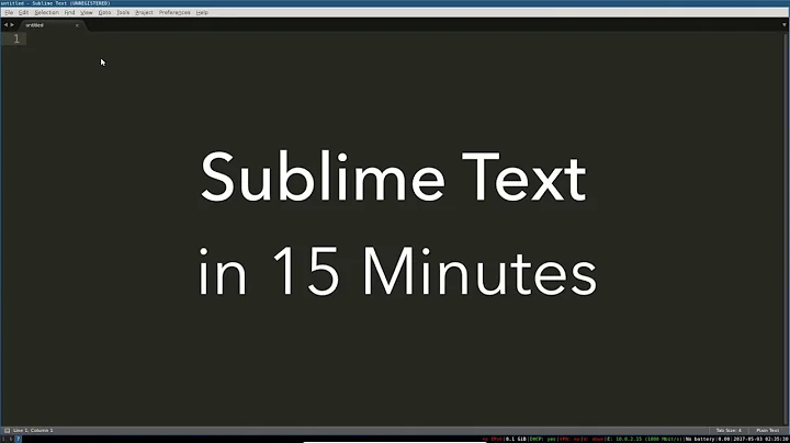 Sublime Text Basics: All the Best Features in One Video