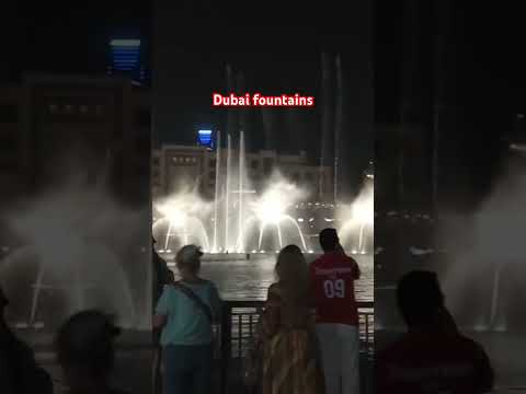 The Dubai fountain…