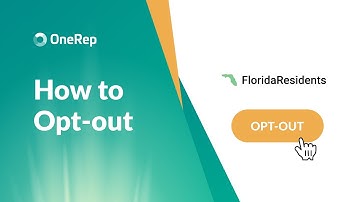 HOW TO OPT OUT OF FLORIDARESIDENTSDIRECTORY.COM VIDEO GUIDE BY ONEREP