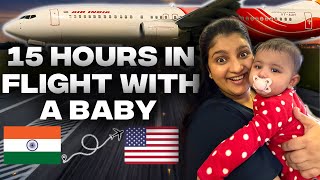 India to USA | Flying alone with my 6 months old baby | Albeli Ritu