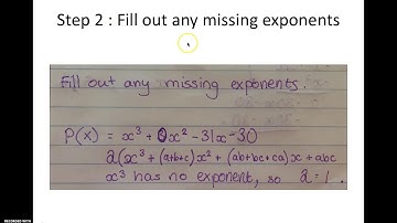 U5 Factors of Polynomials Video 3: Solving cubic equations