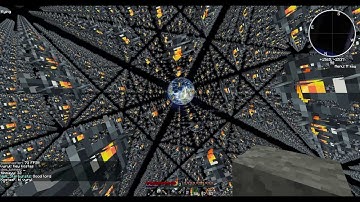 Voxel Short: Cube of floating torches. TorchCube. With VoxelSniper