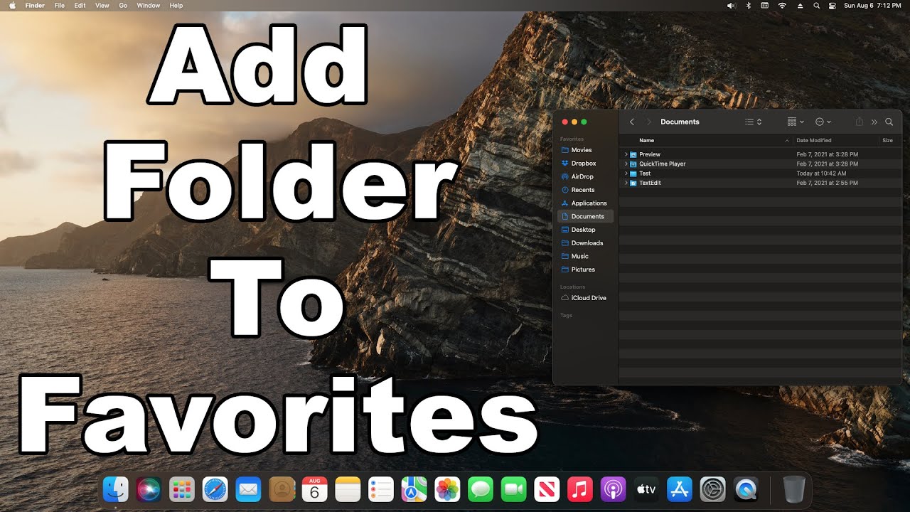How To Add Folder To Favorites In Finder On A Mac MacOS Tutorial A