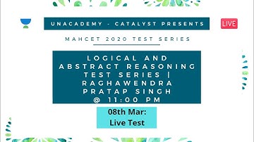 MAHCET 2020 | Logical and Abstract Reasoning Test Series | Raghawendra Pratap Singh