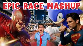 Who’s the Fastest? Sonic vs Flash vs Superman (EPIC RACE)