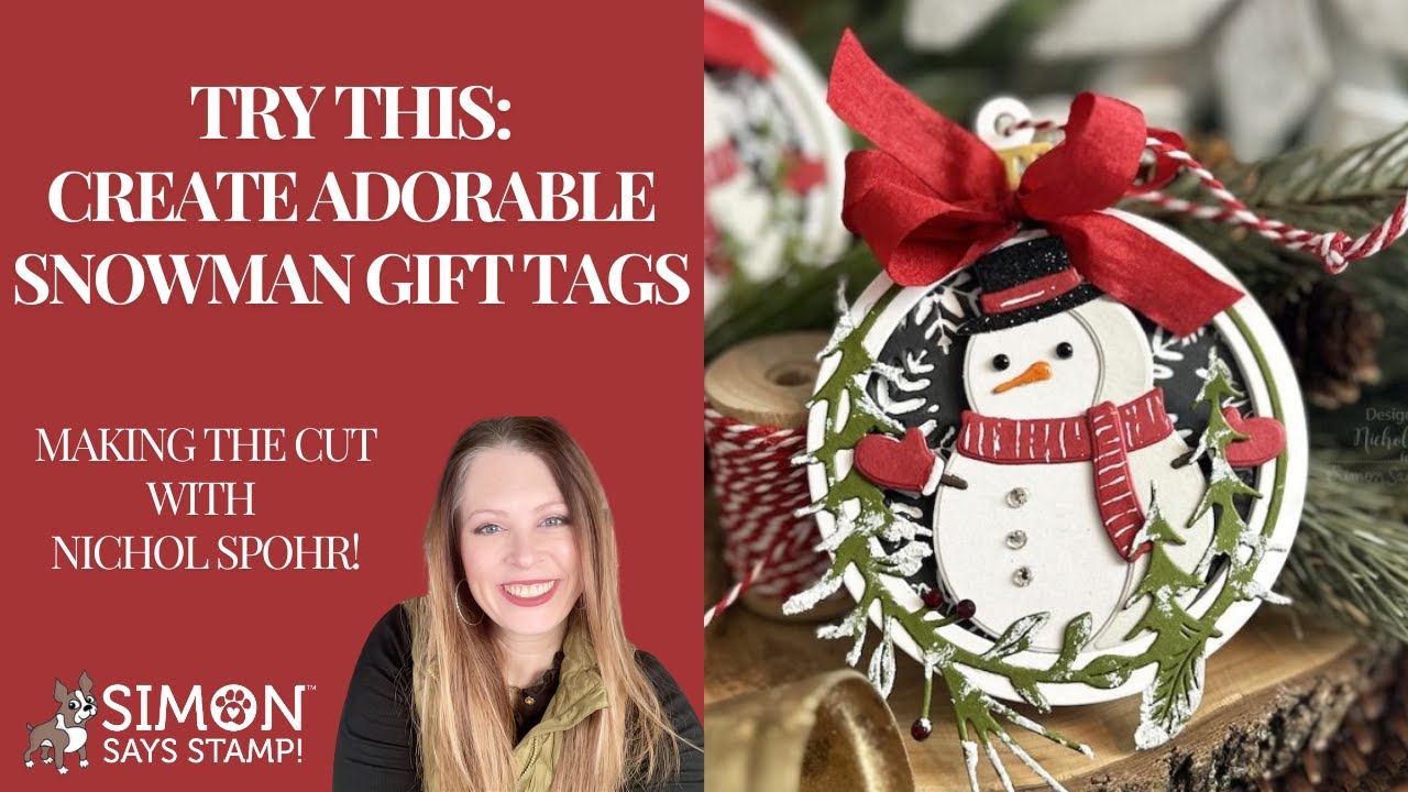 ADORABLE Die Cut Snowman Gift Tags or Ornaments!