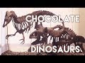 Chocolate Dinosaur Skeleton Sculptures