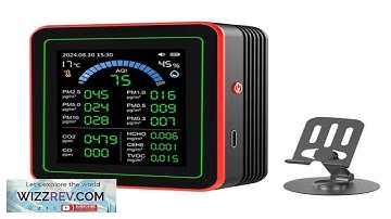 18 in 1 Air Quality Detector Formaldehyde CO TVOC CO2 PM1.0 PM2.5 Monitor Temperature