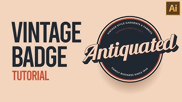 Vintage/ Classic Badge Logo Design Tutorial - Adobe Illustrator CC